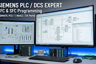 program siemens plc and scada using pcs7, tia portal, wincc