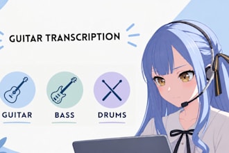 transcribe rock and metal songs into guitar tabs