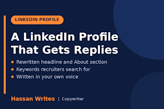 rewrite your linkedin profile headline and about section