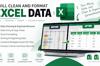 clean and format excel data