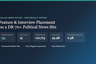get your guest post published on a dr70 italian news website
