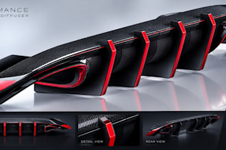do automotive 3d print design car body kits