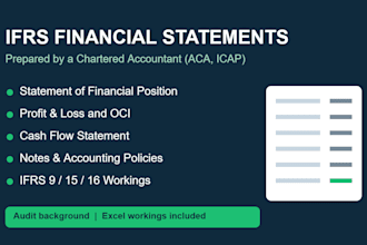 prepare ifrs compliant financial statements and notes