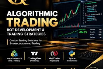 develop a custom algorithmic trading bot and automated trading strategy