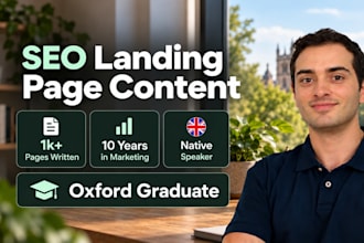 write persuasive SEO landing page copy that drives sales