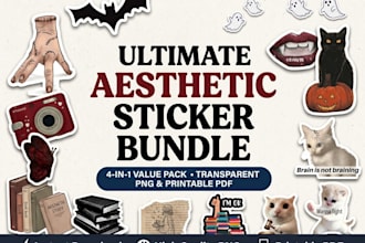 design custom aesthetic stickers and labels for your brand
