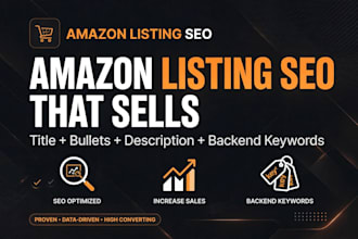 create amazon listing seo with optimized title bullet