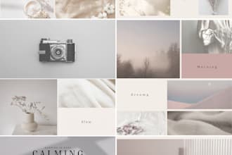 design cohesive pastel instagram templates for wellness, yoga boutique brands