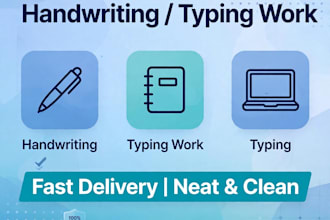 do assignment writing handwriting typing work