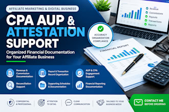 provide CPA aup and attestation services for affiliate marketing