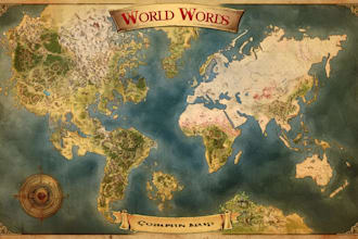 make a hand drawn fantasy kingdom map for your campaign