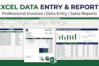 create professional excel invoices and reports
