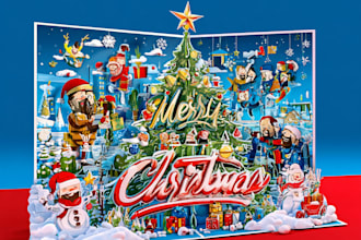 create a custom christmas card