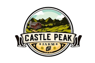 design organic farm hosting farm table dinners logo