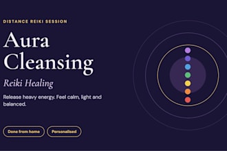 cleanse your aura with a personalised distance reiki session
