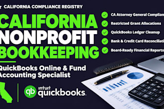 prepare california nonprofit bookkeeping quickbooks online fund accountant