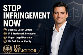 write a powerful UK cease and desist letter for IP and business disputes
