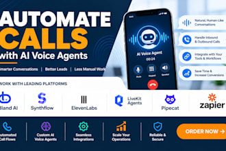 automate calls using bland ai synthflow elevenlabs livekit agents pipecat zapier