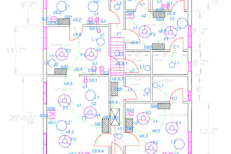 draw electrical drawings and single line diagrams in autocad