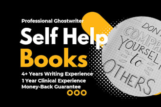 ghostwrite self help ebooks as a professional ghostwriter