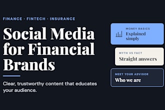 manage social media for your financial services or fintech business