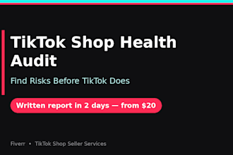 audit your tiktok shop health and fix listing risks