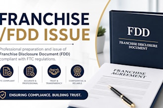 draft a detailed business legal memorandum on your US franchise or fdd issue now
