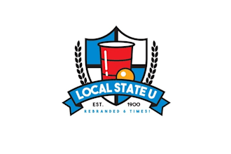 design fun fake goofy university logo