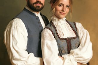 paint couple portrait painting in oil