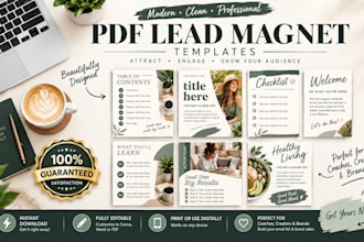 design high converting lead magnet design PDF lead magnet ebook design workbook