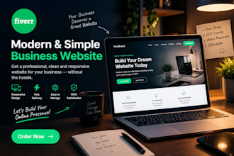 build a professional business website using modern web design