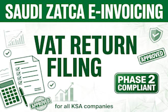 do saudi zatca e invoicing and vat return filing