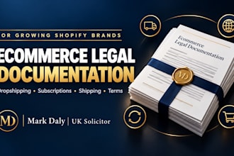 draft professional shopify ecommerce legal documentation set