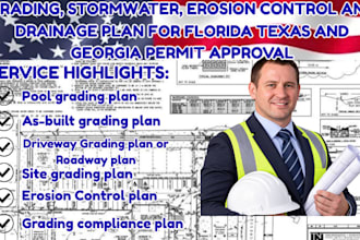 do grading compliance plan for pemit approval as an architect in texas georgia