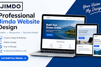 design, redesign, and customize a professional jimdo website