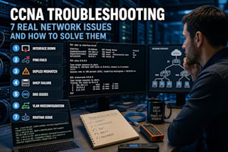 troubleshoot cisco and huawei network routing and switching issues