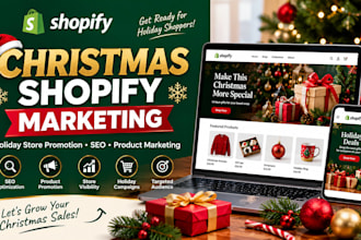 do your christmas shopify store with holiday marketing promotions with meta ads
