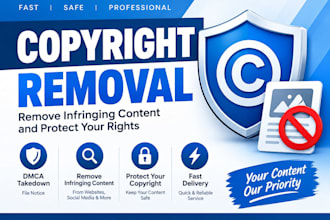 help with dmca takedown and copyright infringement removal