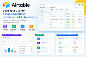 build airtable databases, dashboards and automations