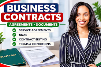 prepare and format business contracts and agreements