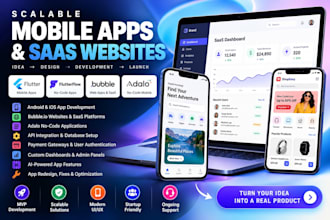 build scalable mobile apps with flutter bubble adalo and saas websites firebase