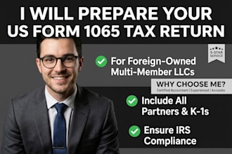 prepare form 1065 tax return for foreign owned multi member llcs
