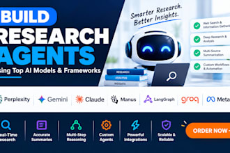 build research agents using perplexity gemini claude manus langgraph groq metaai