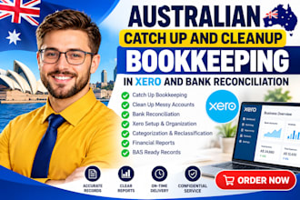 australian catch up and cleanup bookkeeping in xero and bank reconciliation