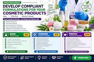 cosmetic formulation chemist for compliant skincare and beauty products