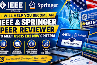 help you become ieee springer peer reviewer to meet uscis eb2 niw criteria