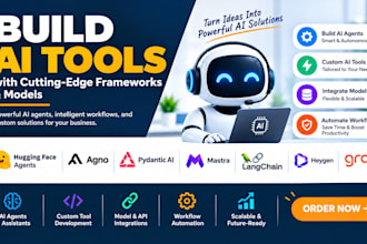 build ai tools hugging face agents agno pydantic ai mastra langchain heygen groq