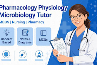 tutor pharmacology physiology microbiology