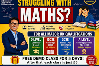 be your online math tutor for gcse