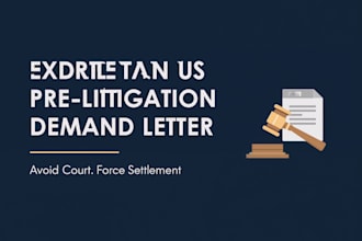 draft an aggressive US pre litigation demand letter